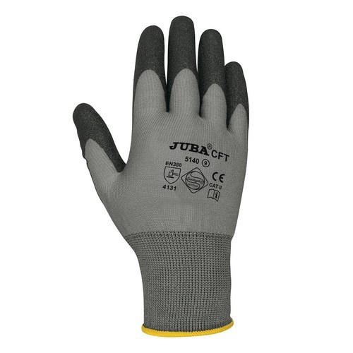 5140 GUANTE NYLON PVC NEGRO 8