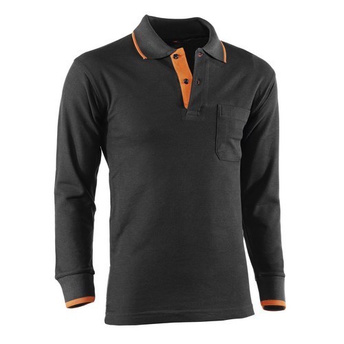 618 POLO NEGRO-NARAN M-LAR  S